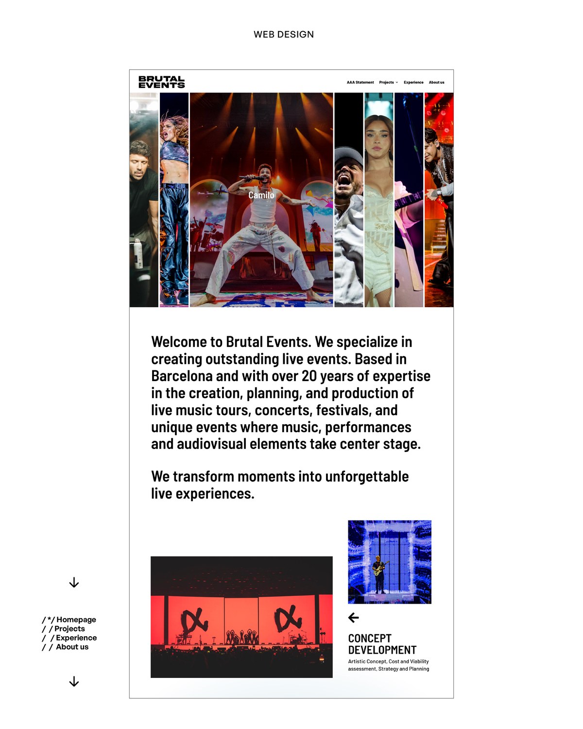 Brutal Events — web