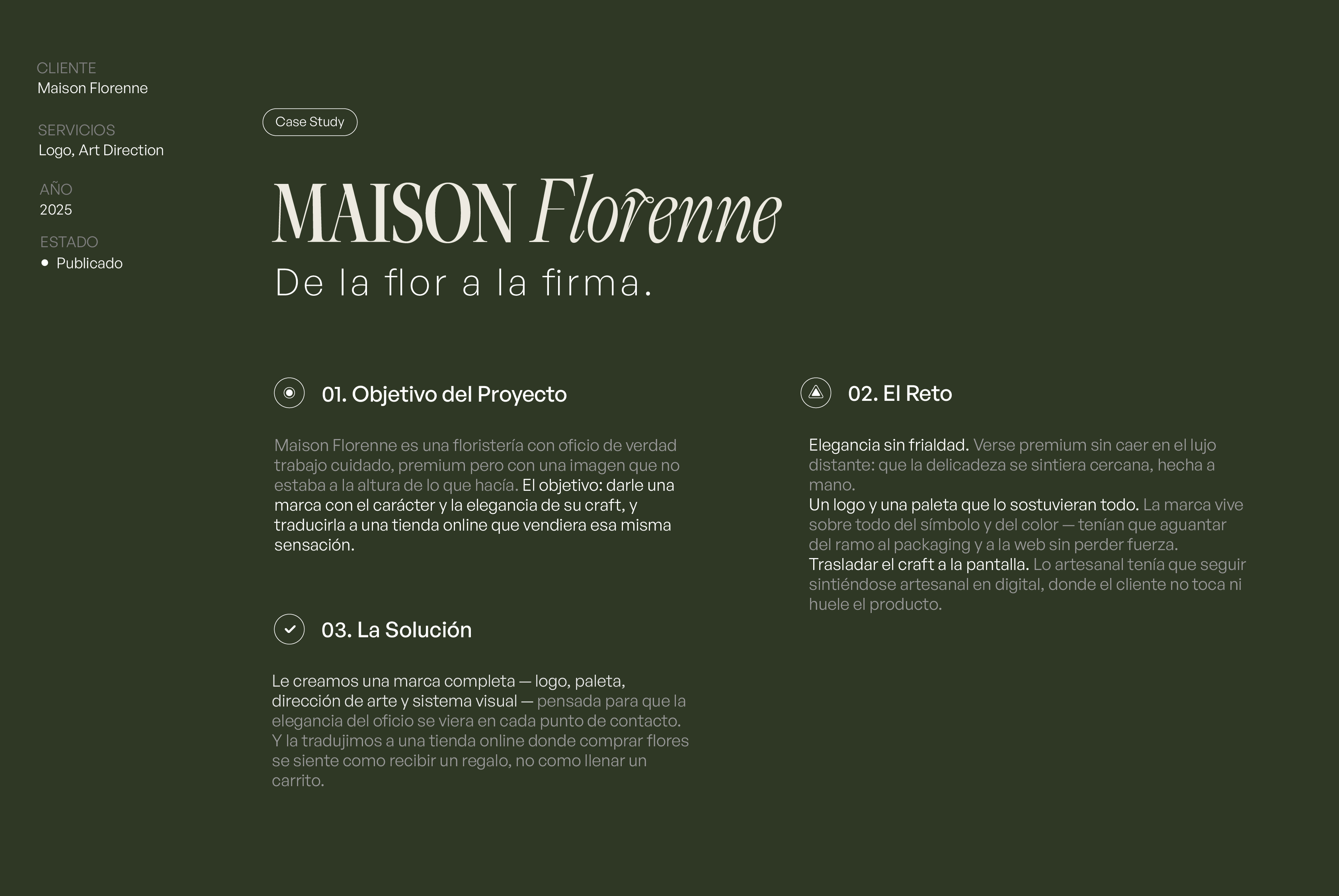 Maison Florenne — del ramo a la marca