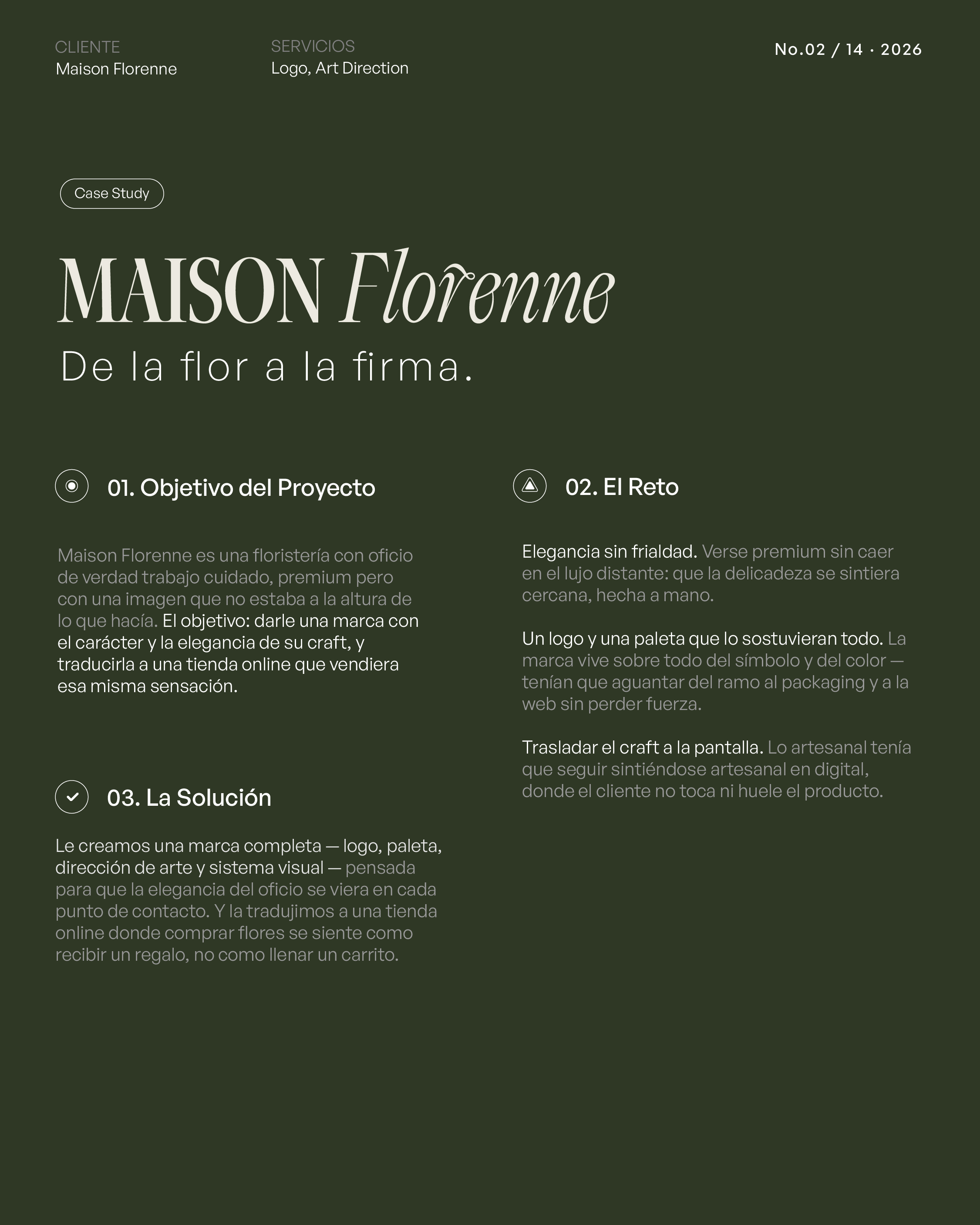 Maison Florenne — del ramo a la marca