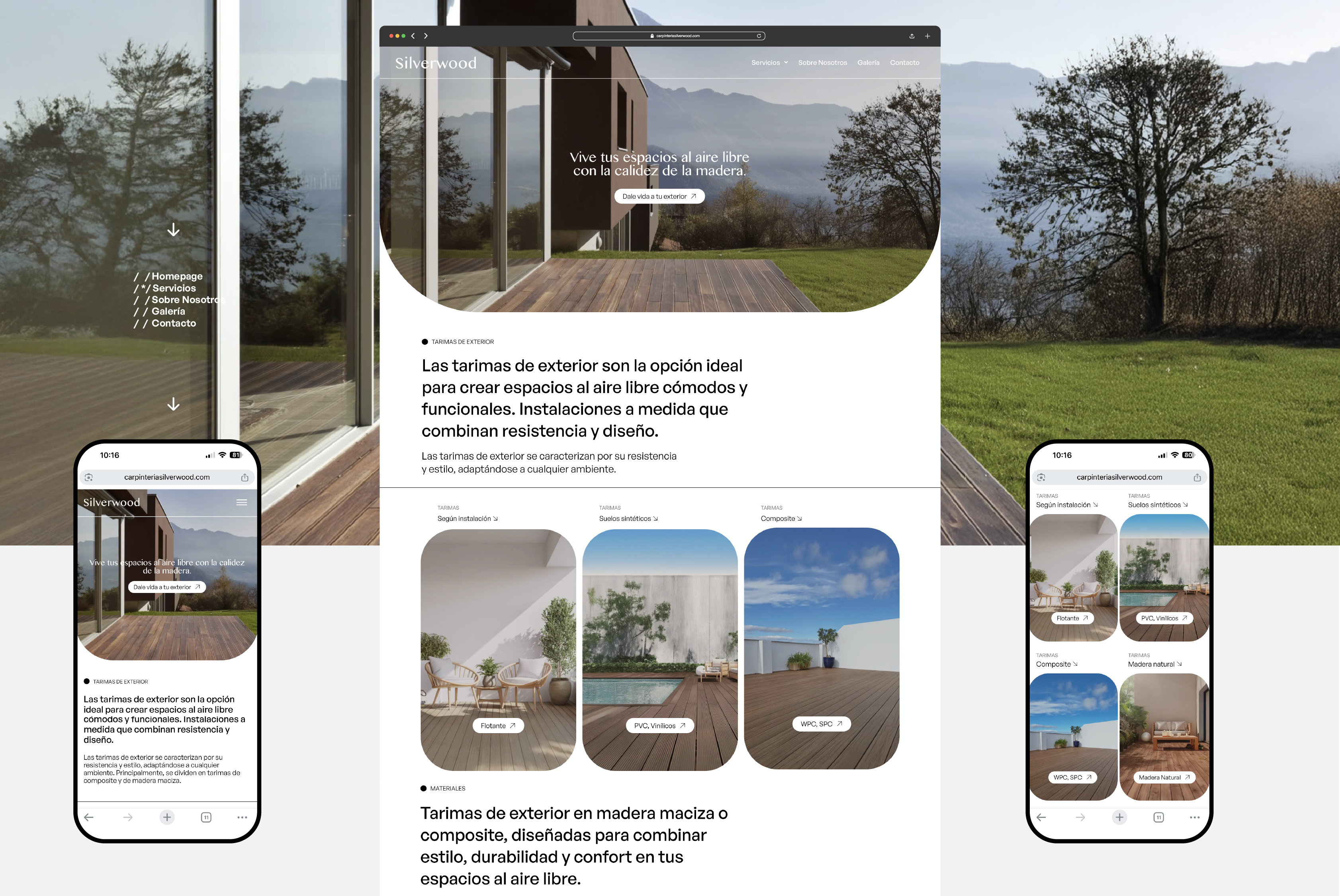 Silverwood — renders de producto